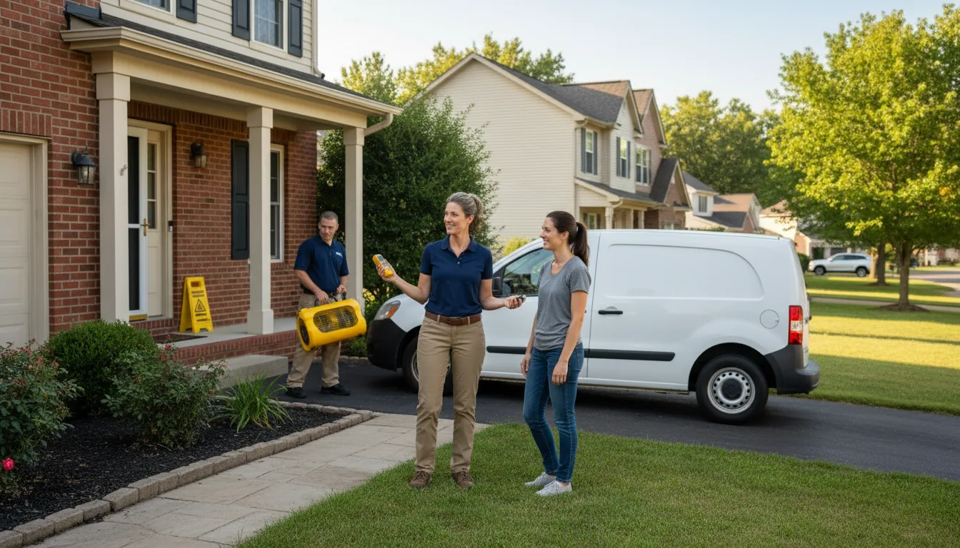 Residential water damage restoration in Metter, GA